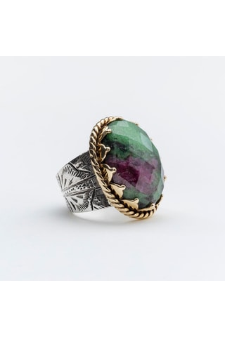 Anillo - Plata y rubí