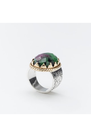Anillo - Plata y rubí
