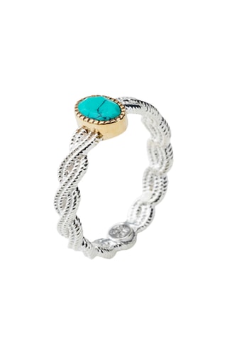Anillo - Plata y turquesa