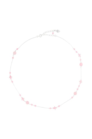 Collar - Plata, turmalina y calcedonia