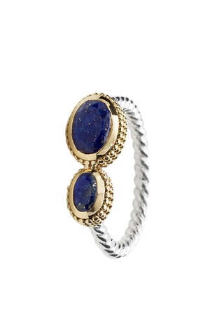 Anillo - Plata y lapislázuli