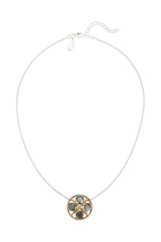 Collar - Plata y labradoritas