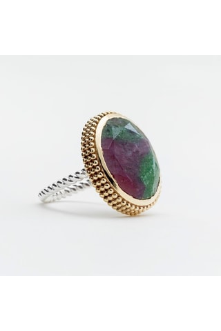 Anillo - Plata y rubí