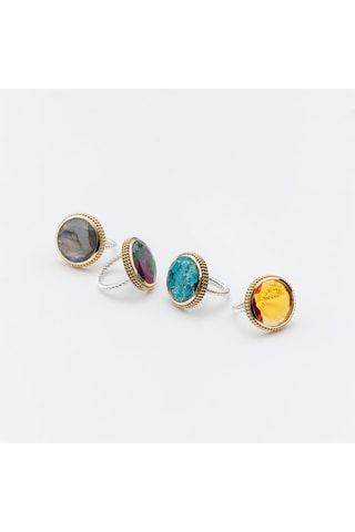 Anillo - Plata y rubí