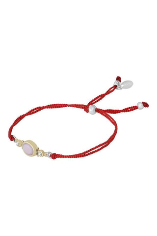 Pulsera - Plata, ópalo y perlas de imitación