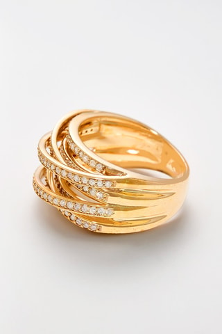 Anillo New Entrelacs Candides  - Oro amarillo y diamantes