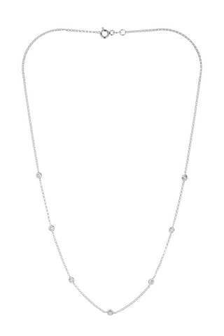 Collar Sunshine - Oro blanco y diamantes
