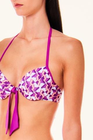 Haut de maillot push-up - Violet