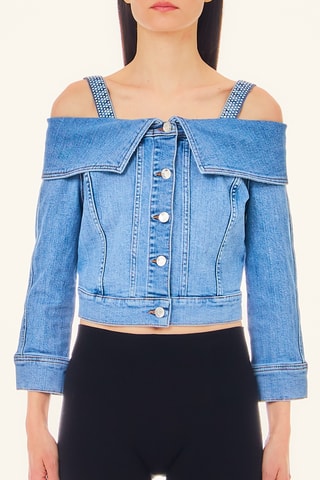 Top en jean - Bleu