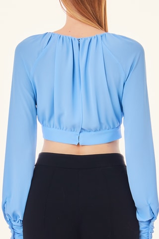 Crop top - Bleu