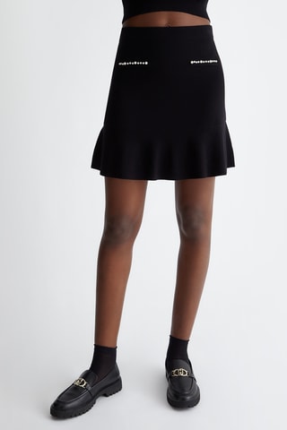 Minijupe taille haute - Noir