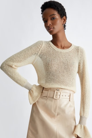 Pull en laine et alpaga - Écru