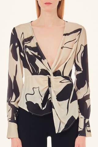 Top en soie - Multicolore