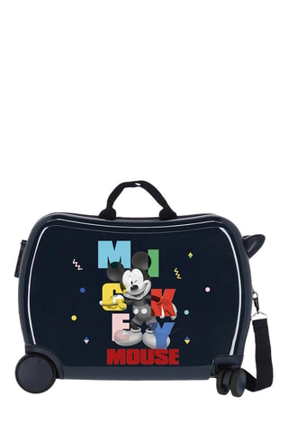 Valise enfant Mickey Disney - 50 cm - Rouge et bleu