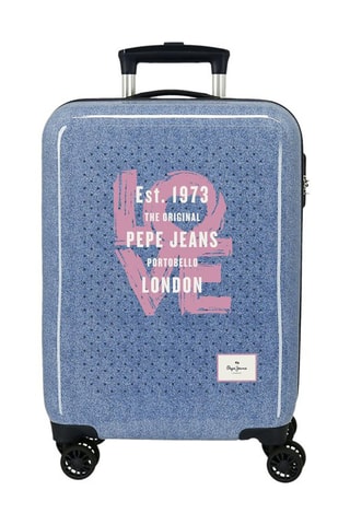 Valise cabine Noni - 55 cm - Blanc, bleu et rose