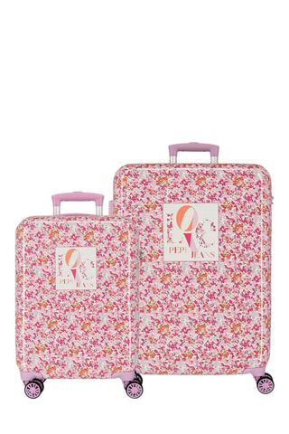 Valise cabine et valise semaine Sandra - 55/68 cm - Rose