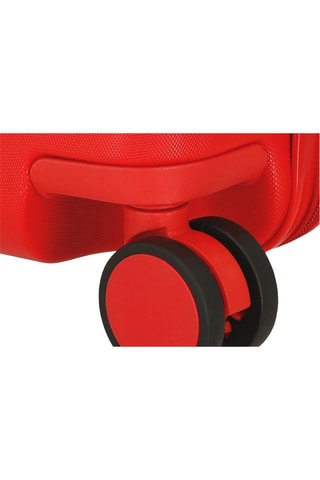 Valise porteur à roulettes Mickey et Minnie Disney - 50 cm - Rouge