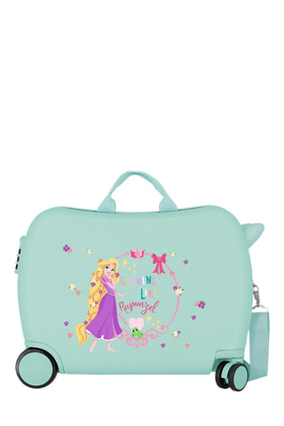 Kids trolley Rapunzel Disney - 50 cm - Groen, geel en paars