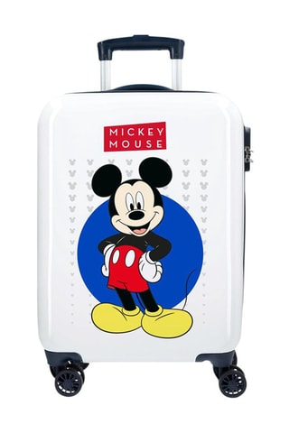 Handbagagetrolley Mickey Mouse Disney Wit en Blauw - 37 x 55 x 20 cm - Wit, blauw en rood