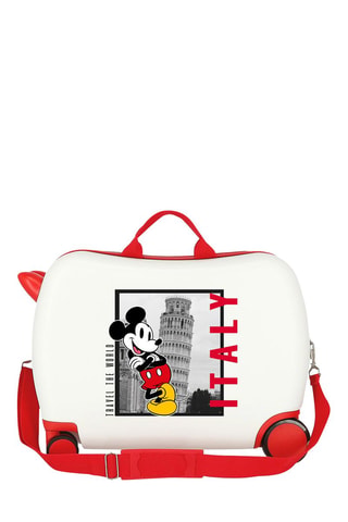 Valise semaine Mickey Disney - 39 cm - Blanc et rouge