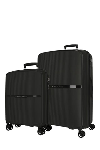 Handbagagetrolley en Weekendtrolley (S/M) - 56/66 cm - Zwart