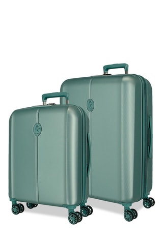 Handbagagetrolley en Weekendtrolley (S/M) - 55/70 cm - Groen