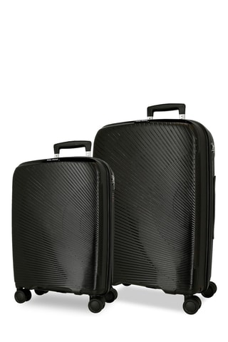Handbagagetrolley en Weekendtrolley (S/M) - 54/64 cm - Zwart