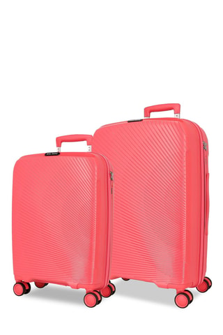 Handbagagetrolley en Weekendtrolley (S/M) - 54/64 cm - Roze