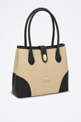 Sac à main - Beige et noir