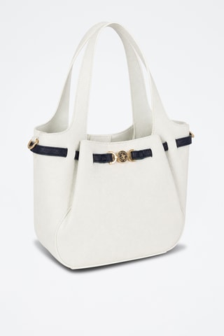 Sac à main - Blanc et bleu marine