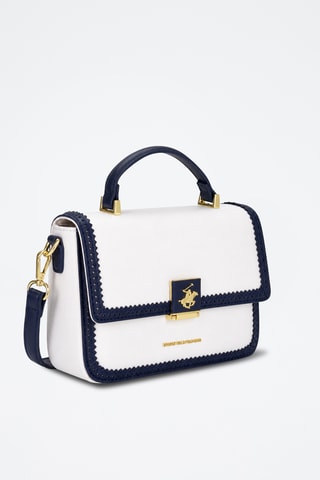 Sac à main - Blanc et bleu marine