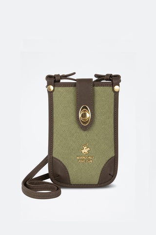 Sac bandoulière - Marron et vert