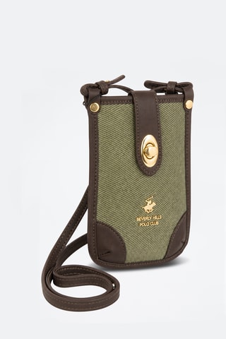 Sac bandoulière - Marron et vert