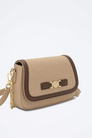 Sac bandoulière - Beige et marron