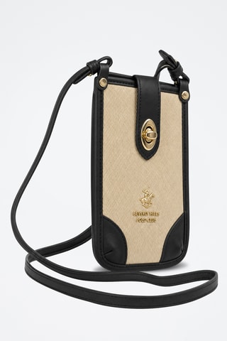 Sac bandoulière - Beige et noir