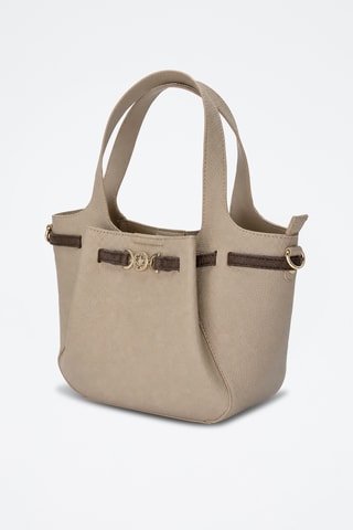 Sac porté épaule - Beige et marron