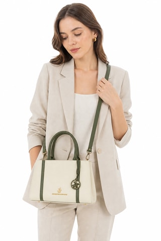 Sac à main - Blanc et vert