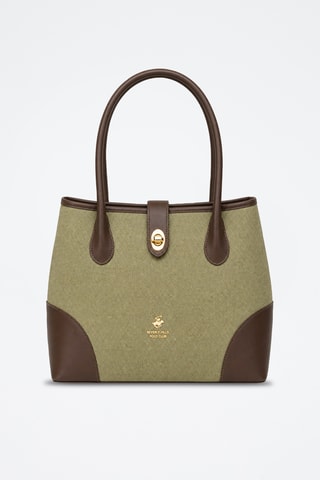 Sac à main - Marron et vert