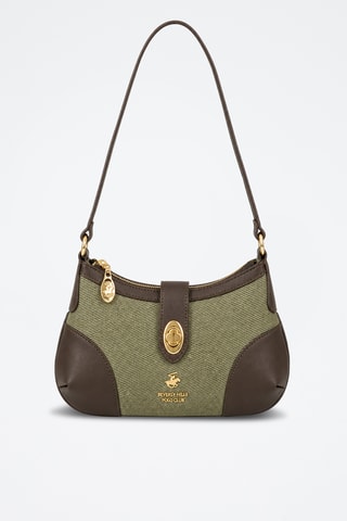 Sac porté épaule - Marron et vert