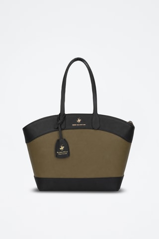 Sac porté épaule - Noir et vert