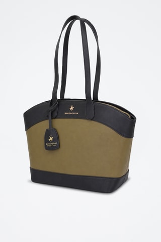 Sac porté épaule - Noir et vert