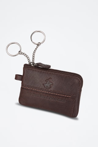 Porte-clés en cuir - Marron
