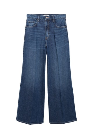 Jean wideleg taille haute - Bleu