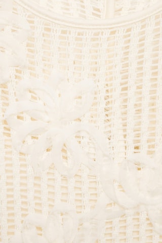 Robe crochet fleurs - Blanc