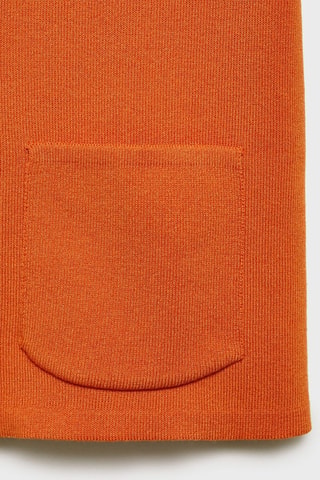 Cardigan maille poches - Orange