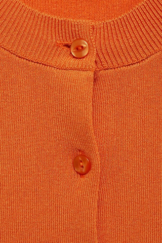 Cardigan maille poches - Orange