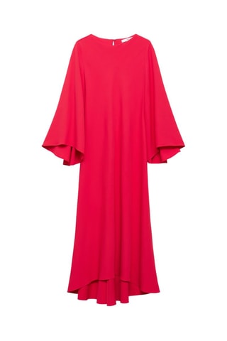 Robe longue manches cloche - Rose