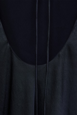Top satiné asymétrique - Bleu marine