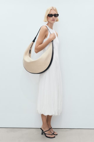 Robe longue ballon - Blanc