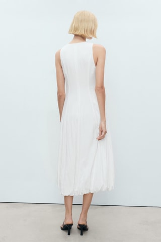 Robe longue ballon - Blanc